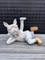 franse bulldog liggend 18hoog 25breed/Nieuw!, Verzamelen, Beelden en Beeldjes, Ophalen of Verzenden, Nieuw, Dier