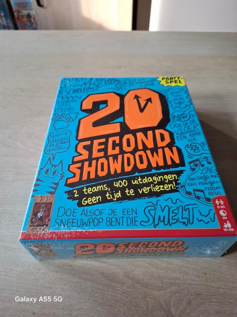 20 Second Showdown - Party spel - Nieuw in folie!, Hobby en Vrije tijd, Gezelschapsspellen | Bordspellen, Vijf spelers of meer