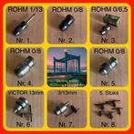 225. Boorkopen negen stuks in prima staat, Ophalen of Verzenden, Zo goed als nieuw