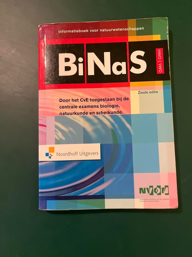 BiNaS HAVO | VWO Zesde editie - Informatieboek, Ophalen of Verzenden, Beta, Zo goed als nieuw, HBO