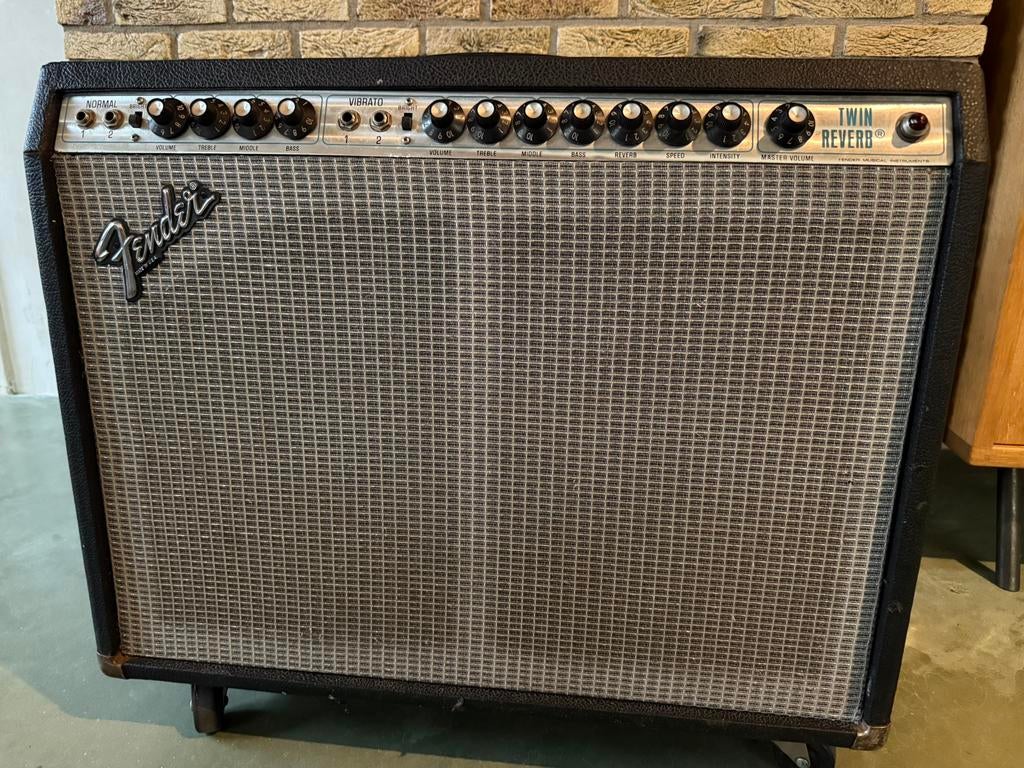 Fender Twin Reverb Silverface gitaarversterker, Muziek en Instrumenten, Ophalen of Verzenden, Zo goed als nieuw, 100 watt of meer