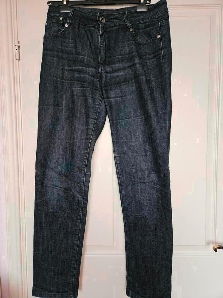Mooie donkerblauwe Miss Vivi maat 40, Kleding | Dames, Ophalen of Verzenden, Zo goed als nieuw, Blauw, W30 - W32 (confectie 38/40)