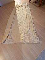 Crème velours gordijn 150x250 cm met verstelbare haken, 100 tot 150 cm, 200 cm of meer, Ophalen of Verzenden, Zo goed als nieuw