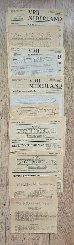 Vrij Nederland  7 mei-19 mei 1945, Ophalen of Verzenden, Overige landen