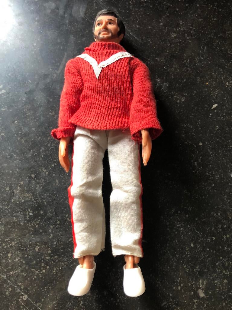 Knock off popje action jackson  60/70 er jaren, Verzamelen, Poppen, Ophalen of Verzenden, Zo goed als nieuw, Fashion Doll