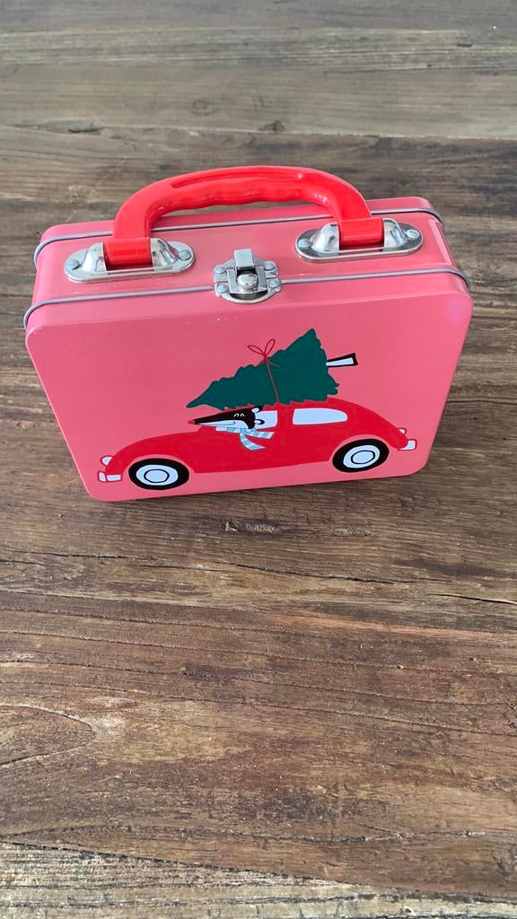 Blikje en houten engeltje, Ophalen of Verzenden, Zo goed als nieuw