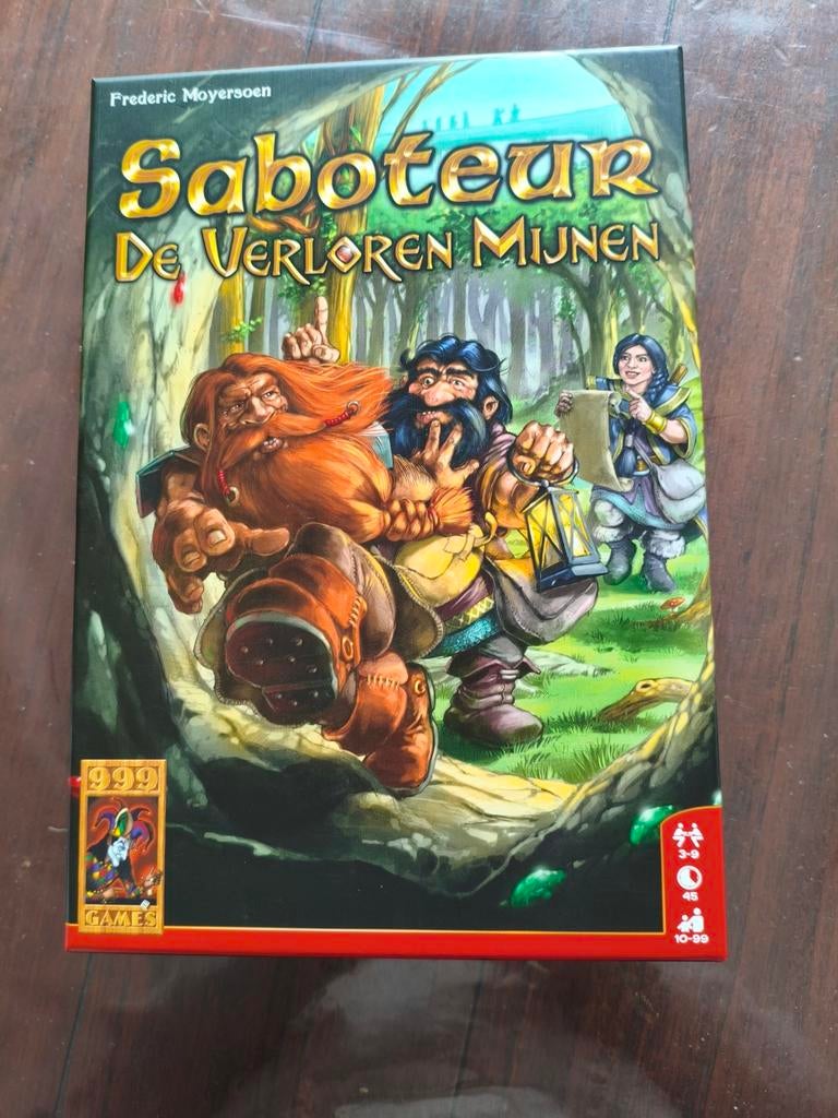Saboteur De Verloren Mijnen - Ongebruikt, lichte doosschade, Vijf spelers of meer, Ophalen of Verzenden, Zo goed als nieuw, 999 Games