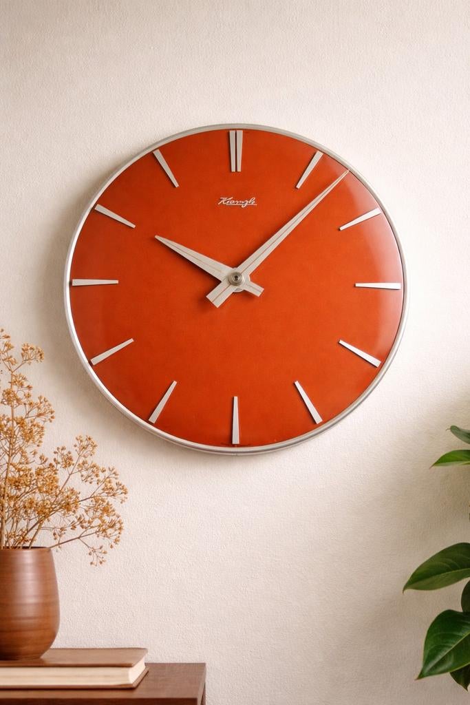 Kienzle klok 1950 werkt retro design, Ophalen of Verzenden