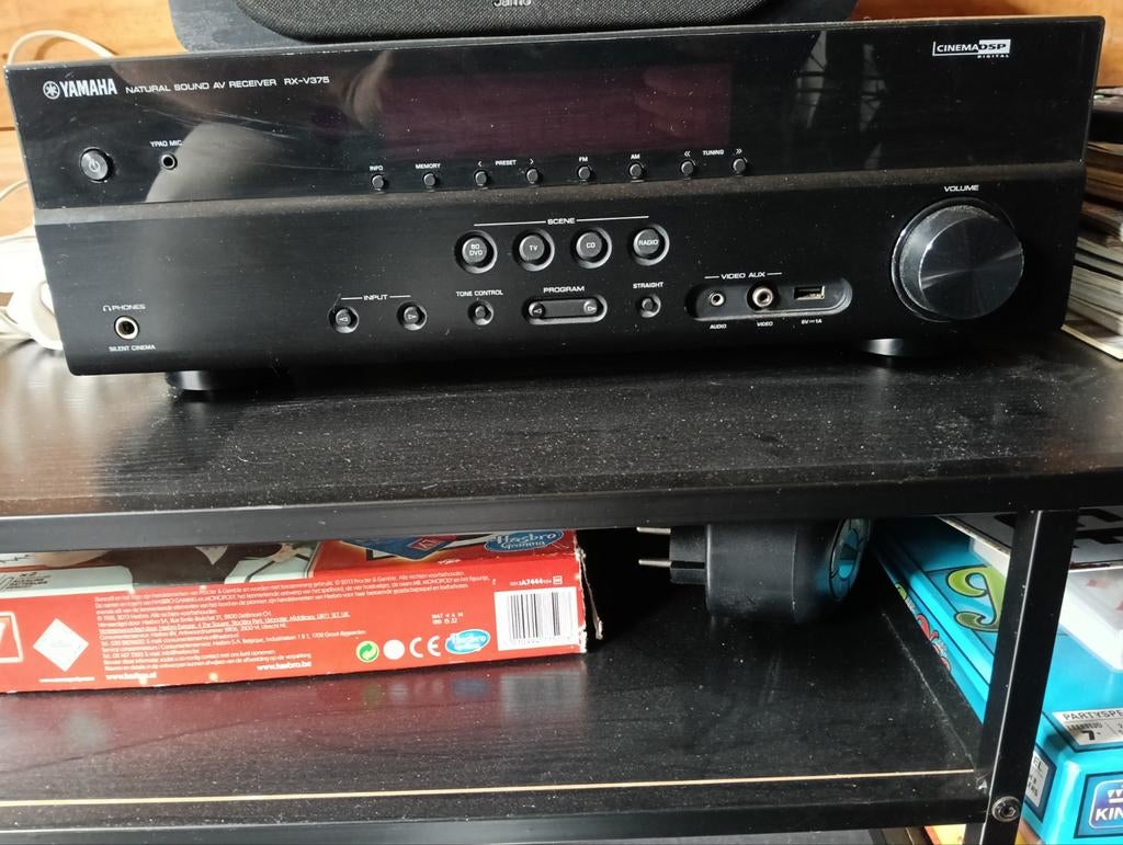 Yamaha RX-V375 AV receiver, Audio, Tv en Foto, Versterkers en Receivers, Gebruikt, Yamaha, Ophalen of Verzenden, 60 tot 120 watt