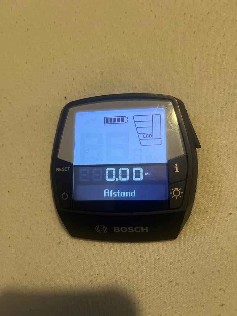 Bosch display voor elektrische fiets (gereset, gebruikt), Fietsen en Brommers, Fietsaccessoires | Fietsaccu's, Ophalen of Verzenden