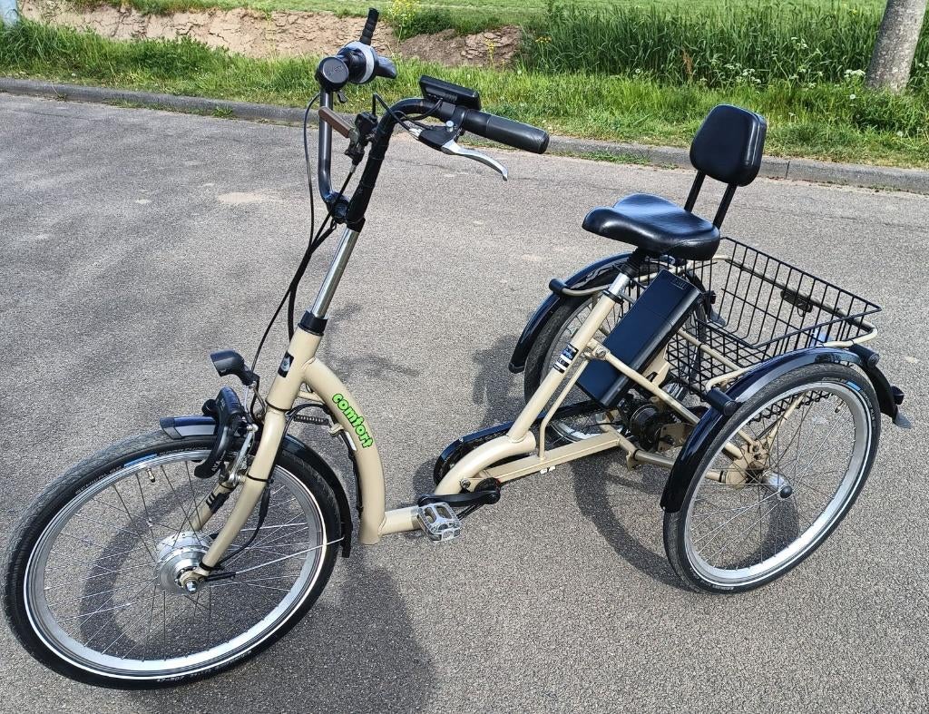 Pfau-Tec Comfort electrische driewielfiets, Fietsen en Brommers, Fietsen | Driewielfietsen, Ophalen, Zo goed als nieuw, Terugtraprem