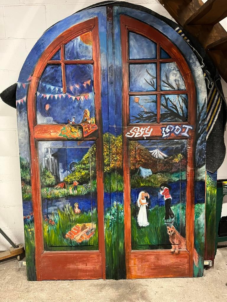 Grote houten deuren Schiffmacher, Antiek en Kunst, Ophalen of Verzenden