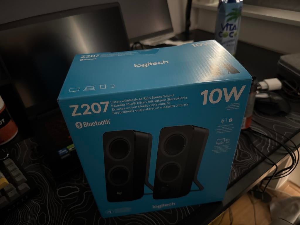 Logitech Z207 speakers - Nieuw in doos!, Computers en Software, Pc speakers, Ophalen of Verzenden, Nieuw, Audiokanaal 2
