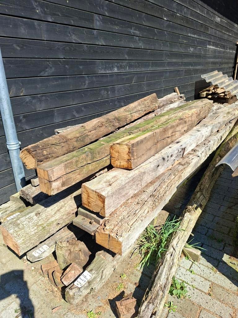 Eiken balken tot 8 meter lengte per m3, Ophalen