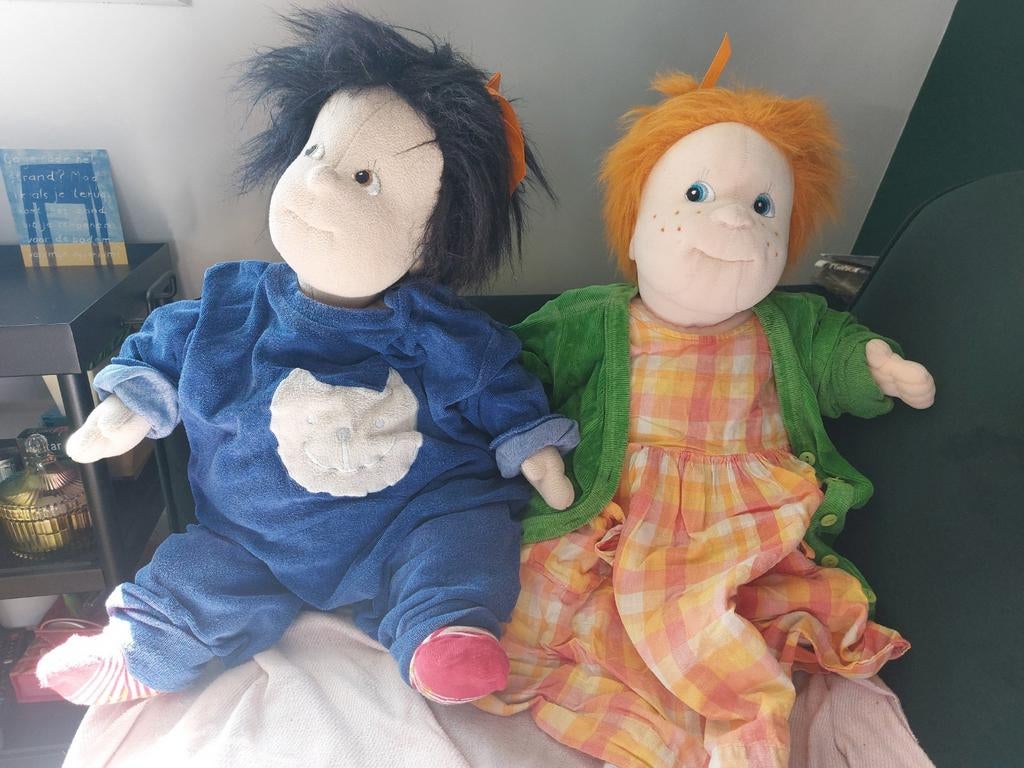 2 Rubens Barn poppen met kleertjes, Kinderen en Baby's, Speelgoed | Poppen, Ophalen, Zo goed als nieuw, Babypop