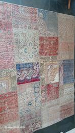 Vintage wollen patchwork vloerkleed ( z.g.a.n. ), Ophalen, Overige kleuren, Vintage / rustiek, 200 cm of meer