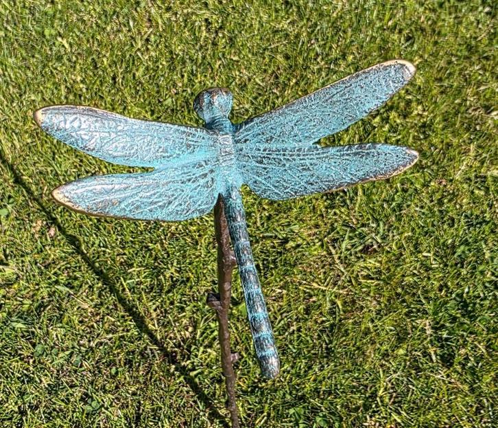 LIBELLE / tuinprikker / brons, Tuin en Terras, Tuinstekers, Nieuw, Ophalen of Verzenden