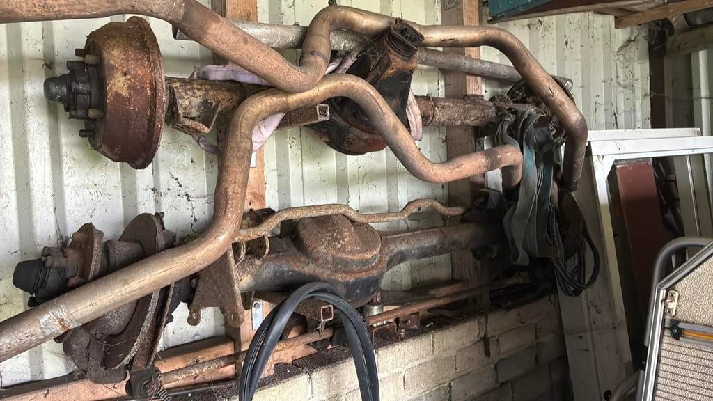 Vooras en achteras land rover., Ophalen, Land Rover