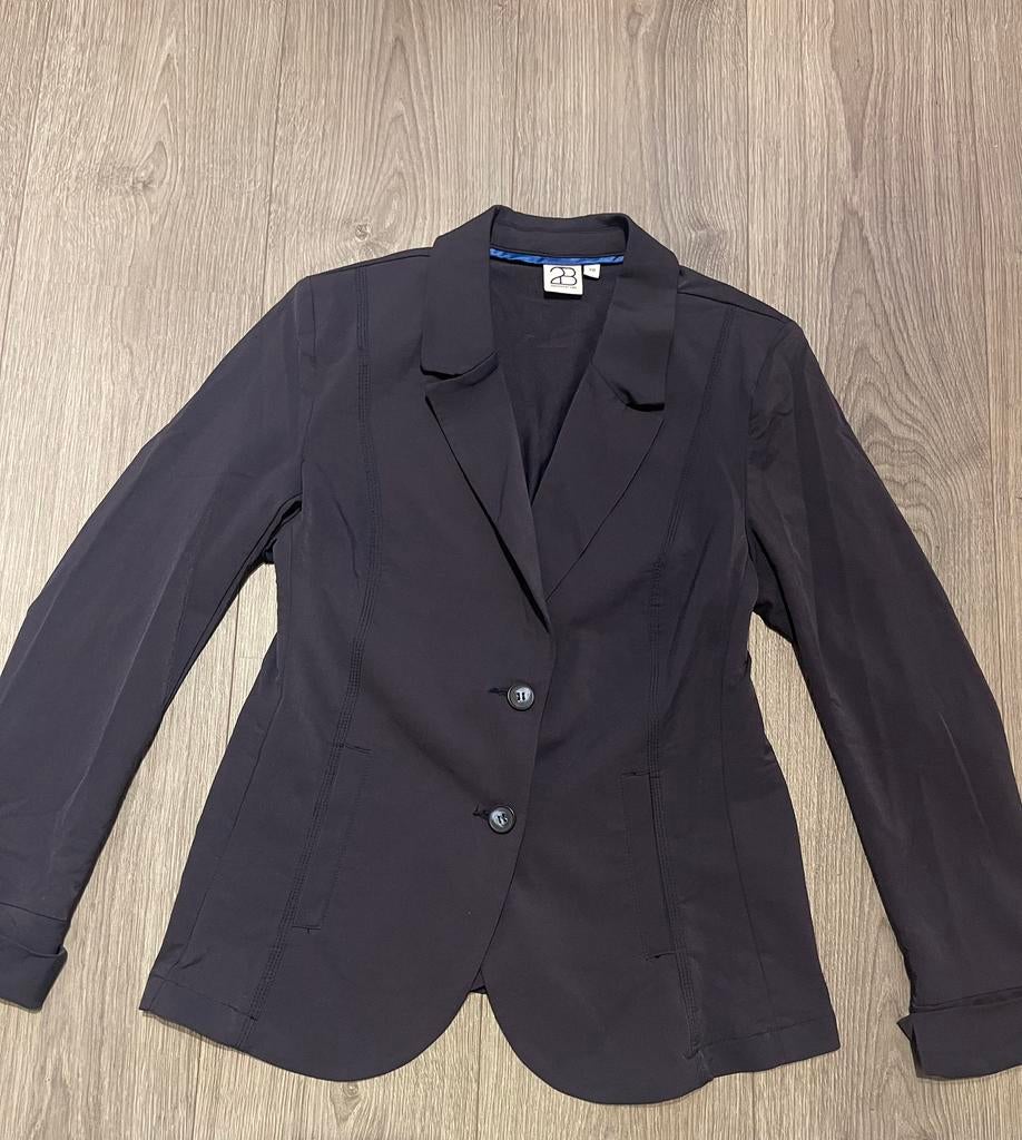 2-Biz donkerblauw travelstof jasje / colbert maat 38, Maat 38/40 (M), Blauw, Ophalen of Verzenden, Zo goed als nieuw