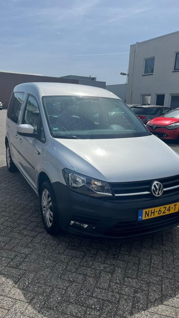Volkswagen Caddy 1.4 TSI 92KW 2017 Grijs Rolstoel Auto Caddy, Auto's, Bestelauto's, 125 pk, Zwart, 4 cilinders, Volkswagen