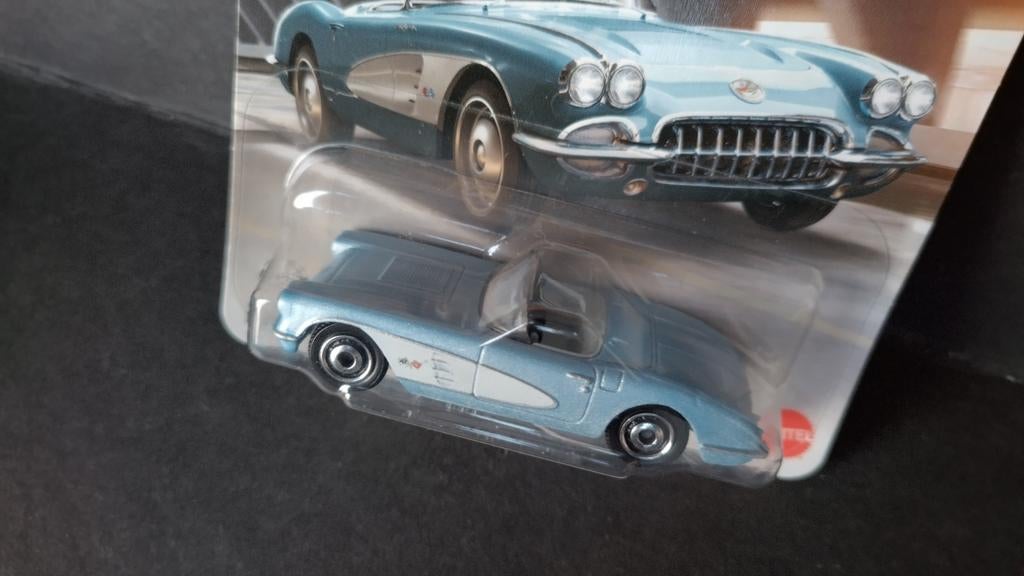Chevrolet Corvette C1 1958 1:64 3inch Matchbox Pol, Auto, Verzenden, Nieuw, Matchbox@mattel.com