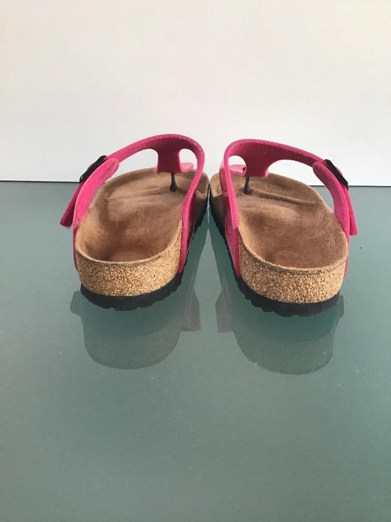Birkenstock 37 Gizeh roze slippers | Gratis verzenden, Kleding | Dames, Slippers, Verzenden, Zo goed als nieuw, Roze
