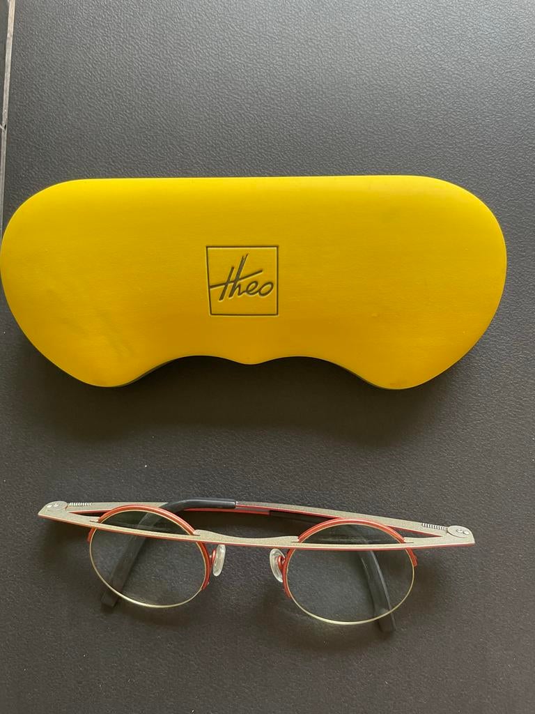 Dames Theo bril Optica boutique Madrid, Overige merken, Gebruikt, Ophalen of Verzenden, Rood