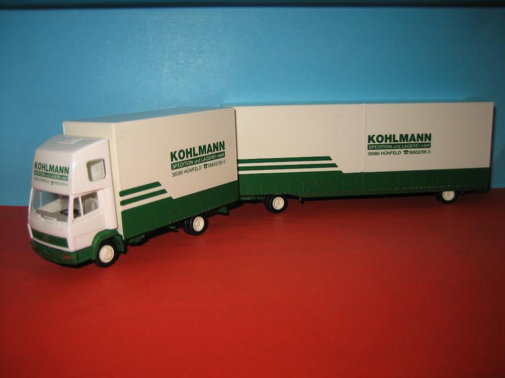 Kohlmann  MERCEDES combi  Herpa, Ophalen of Verzenden, Zo goed als nieuw, Bus of Vrachtwagen, Herpa