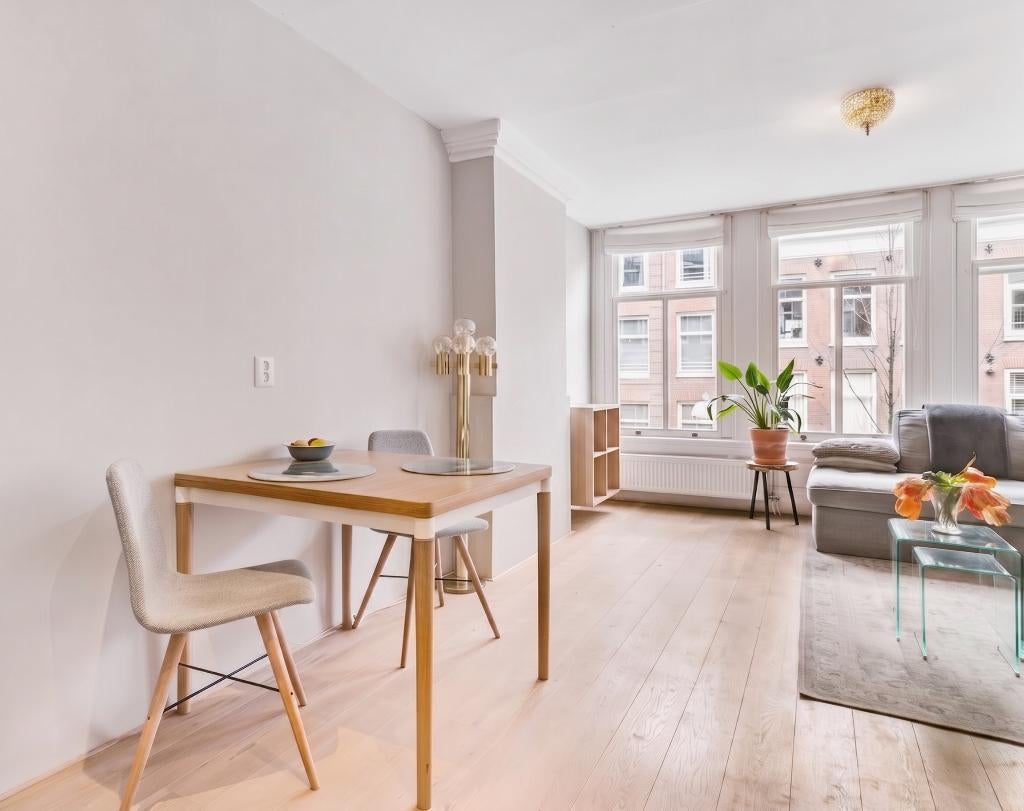 Uitklapbare bolia eettafel en stoelen, Huis en Inrichting, Tafels | Eettafels, Ophalen, Gebruikt, Eikenhout, Scandinavisch