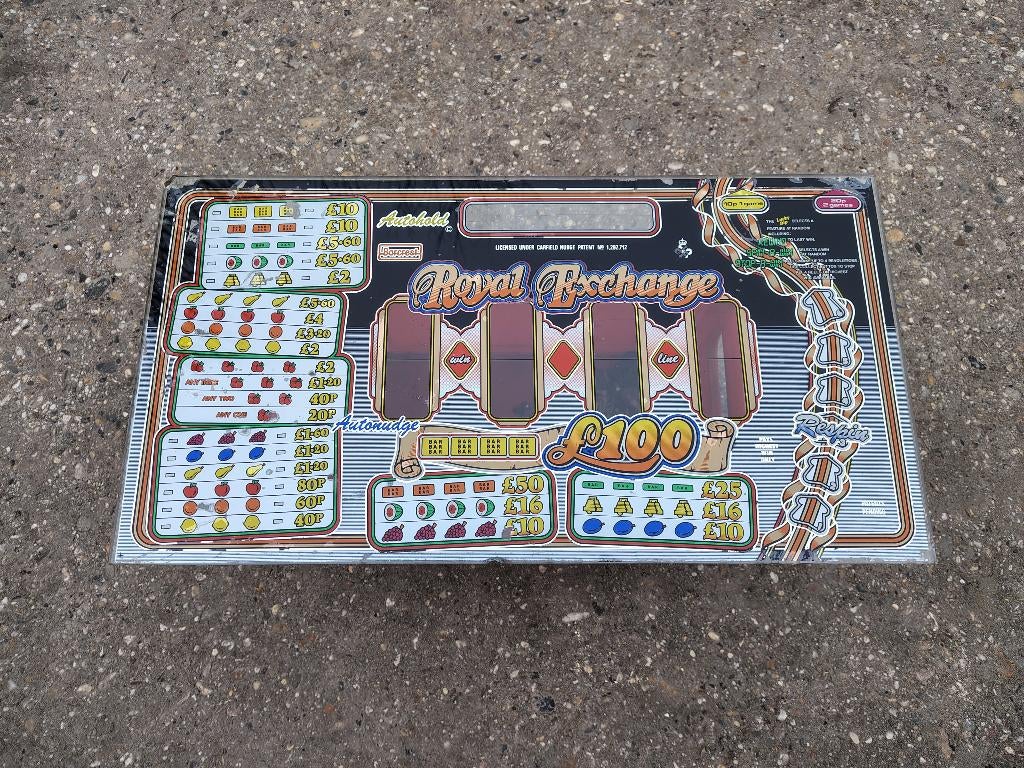 Glazen Ruit: Royal Exchange/ Barcrest / Fruitautomaat / UK, Overige munten, Ophalen, Gebruikt
