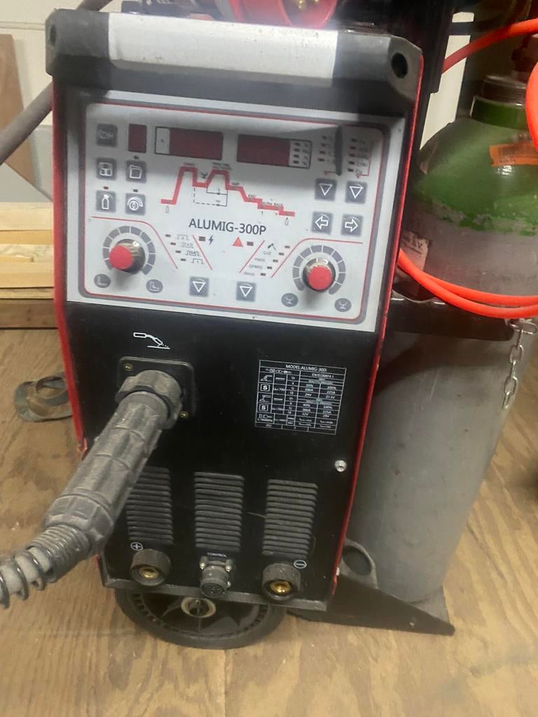 Lasapparaat zgan met fles , kar en rollen lasdraad., Ophalen of Verzenden, Zo goed als nieuw, Co2