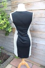 Jurk creme/ zwart Vanilia mt 36 Vaste prijs AANBIEDING, Verzenden, Vanilia, Zwart, Zo goed als nieuw