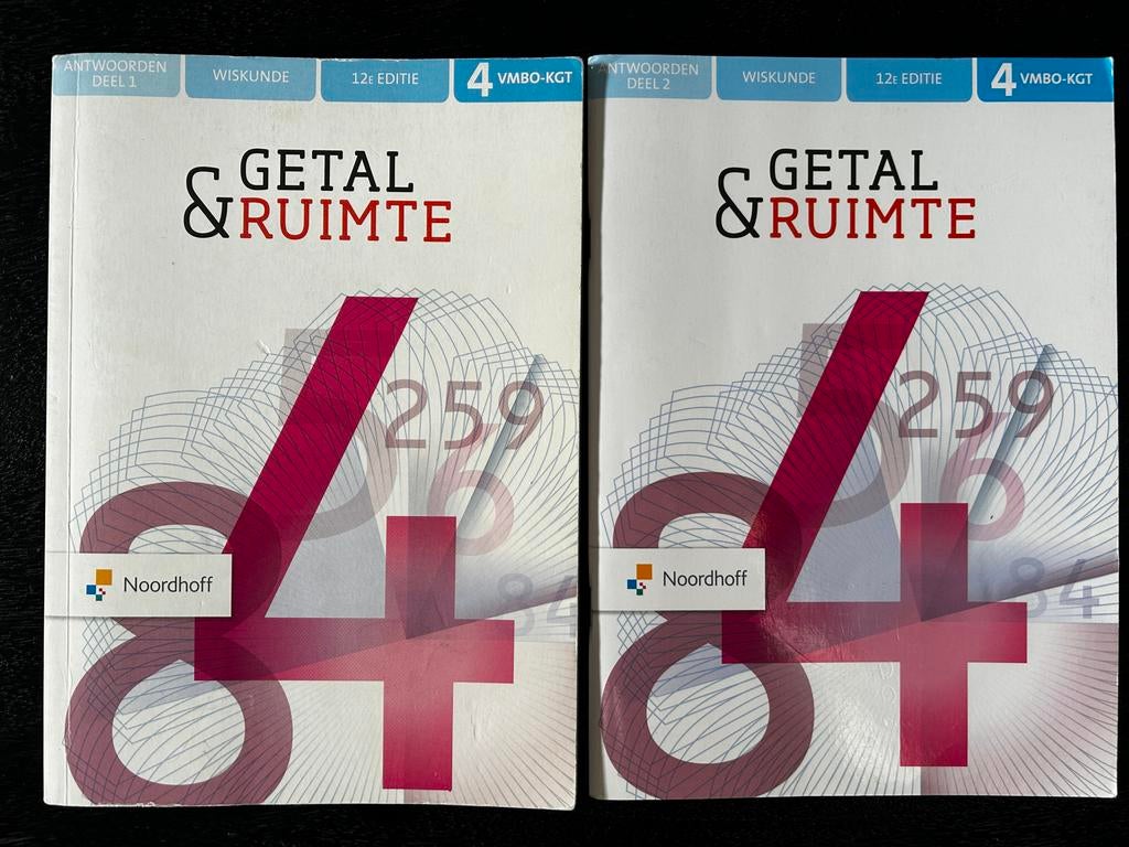 Getal & Ruimte 12e editie 3 & 4 VMBO-KGT Antwoorden, Ophalen of Verzenden, Gelezen, VMBO, Wiskunde A
