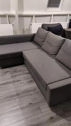 IKEA FRIHETEN Grijze bank met slaapfunctie en opbergruimte, Huis en Inrichting, Ophalen, Gebruikt, Modern, Functioneel, Hoekbank