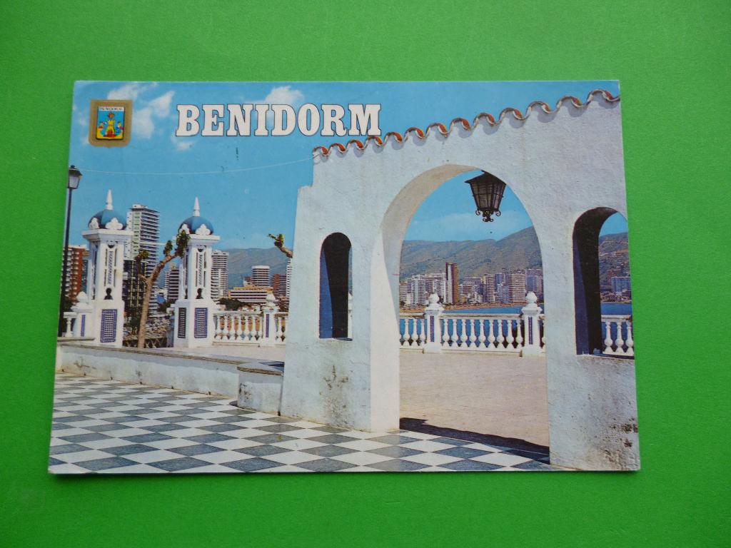 ansichtkaarten Benidorm Castillo Spanje, Ophalen of Verzenden, 1980 tot heden, Gelopen, Spanje