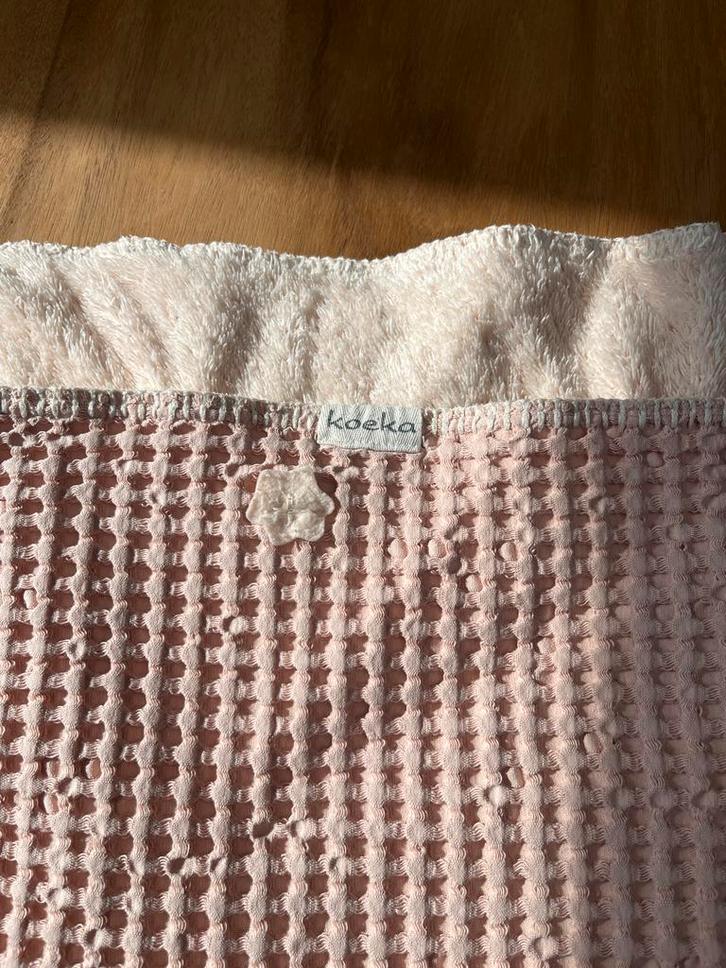 Koeka Deken wafelstof / teddystof - Heerlijk zacht!, Kinderen en Baby's, Dekens, Slaapzakjes en Inbakerproducten, Zo goed als nieuw