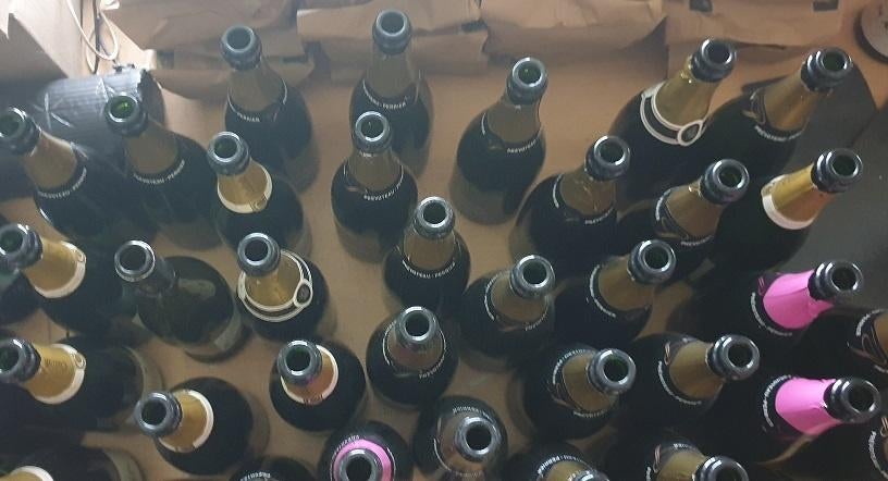 Champagneflessen leeg, Ophalen, Gebruikt, Frankrijk, Overige typen