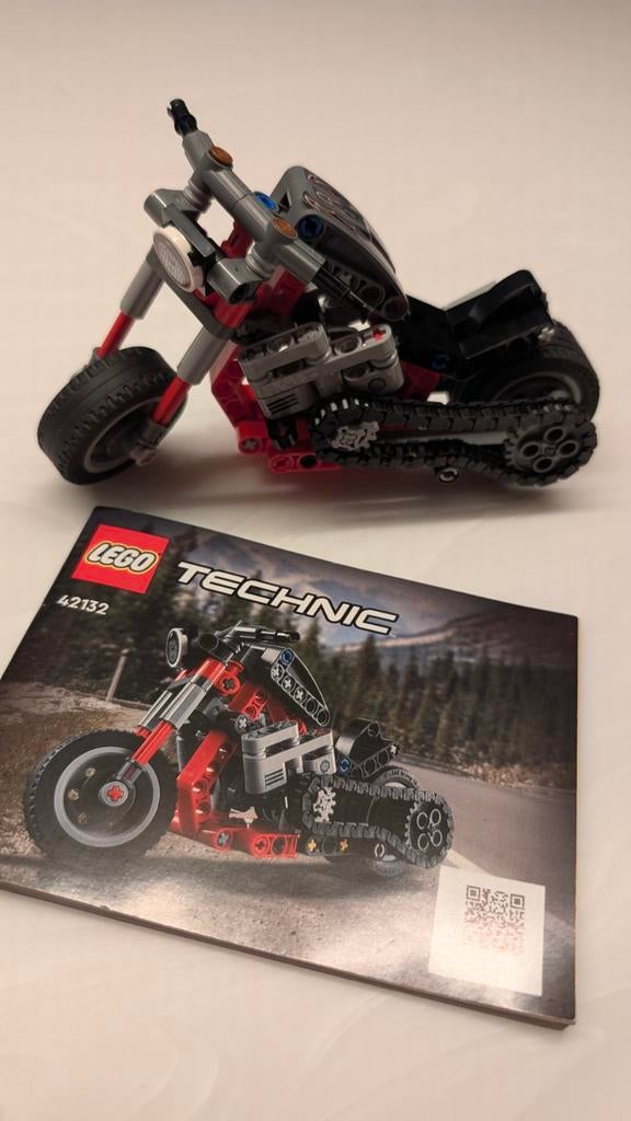 Lego Technic Motorfiets 42132, Ophalen of Verzenden, Zo goed als nieuw, Complete set, Lego