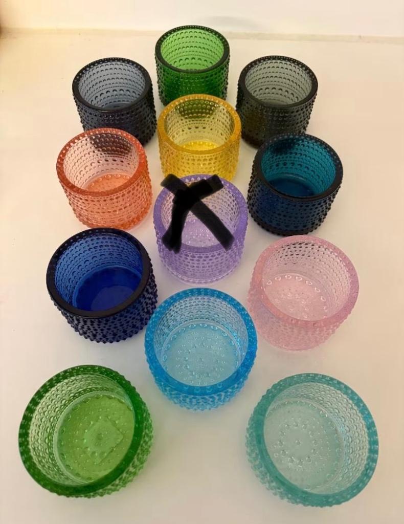 Iittala Kastehelmi set of losse verkoop, Overige materialen, Overige kleuren, Ophalen of Verzenden, Zo goed als nieuw
