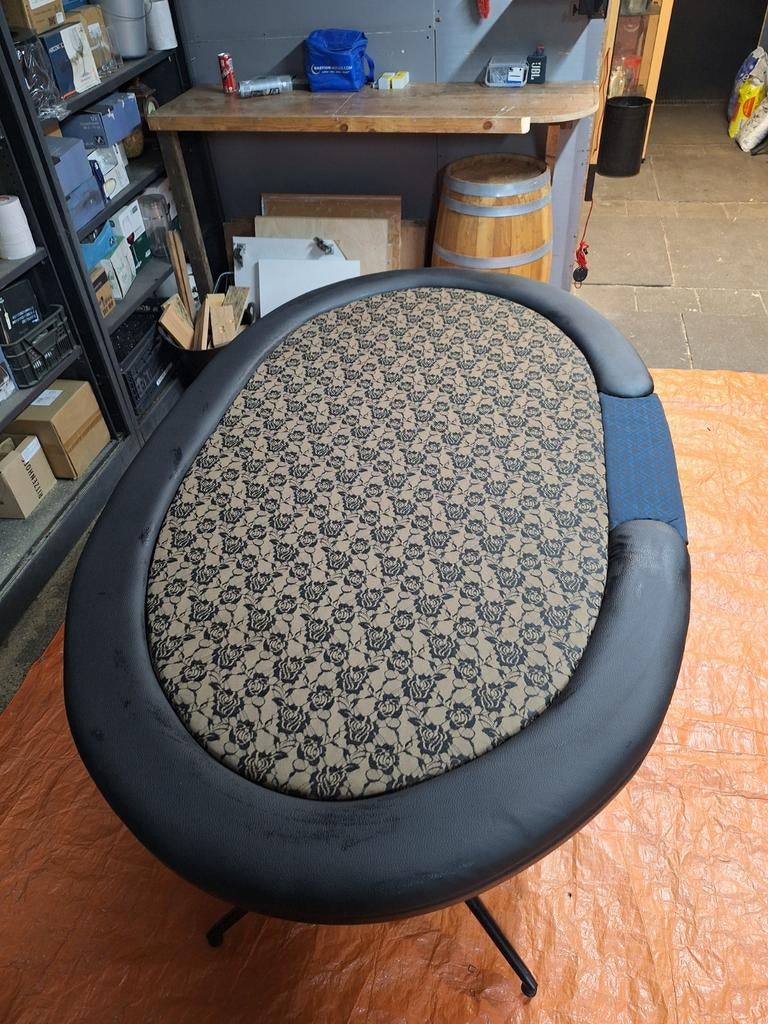 Ovale poker tafel met poot, Ophalen of Verzenden, Nieuw