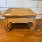 Opium Salontafel - 60 x 60 cm - massief teakhout - TTM Wonen, TTM Wonen, Meubels – (Perzische) Tapijten en Woonaccessoires, 50 tot 100 cm