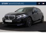 BMW 1 Serie 118i High Executive M Sport Automaat / Panoramad, Gebruikt, Met garantie (alle), Zwart, Overige kleuren