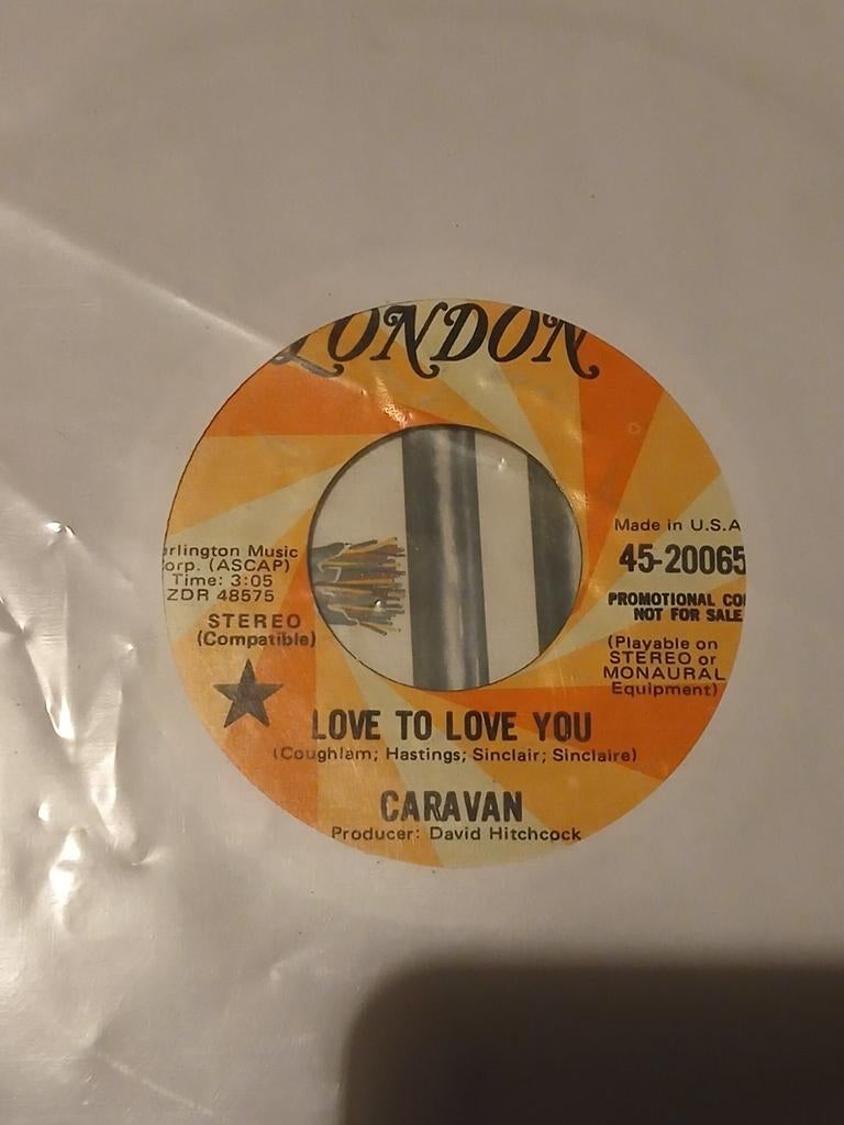 CARAVAN love to love you / golf girl PROMO USA 1971 ZELDZAAM, Ophalen of Verzenden, Gebruikt, Pop