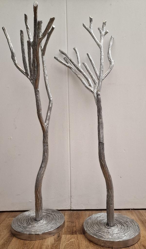 Decoratieve zilveren bomen ornamenten set, Antiek en Kunst, Ophalen of Verzenden