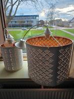 Set van 2 lampenkappen met patroon, Huis en Inrichting, Gebruikt, 25 tot 50 cm, Overige kleuren, Ophalen of Verzenden