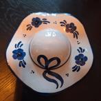 Delfts Blauw Wandbordje in Vorm van Hoed - Gilde Handgemalt, Ophalen