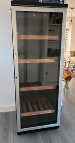 Grote Wijnklimaatkast - 164cm hoog, Ophalen, Gebruikt, Glas, 25 flessen of meer