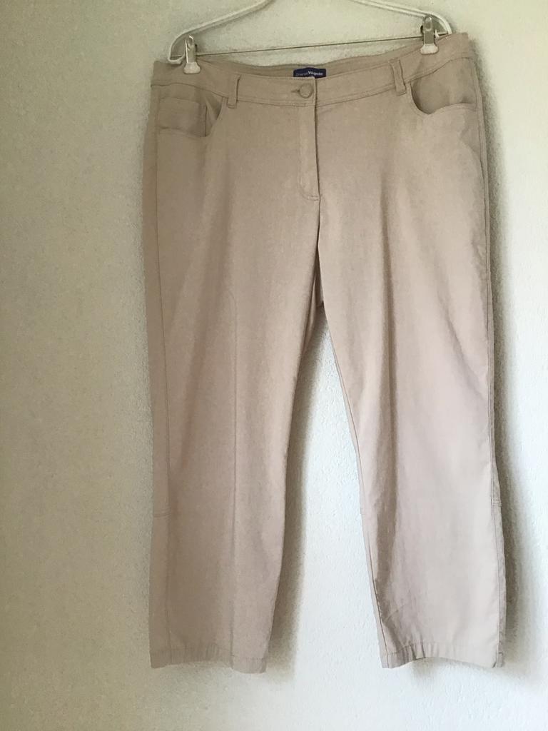 Charles Vogele Broek beige maat 48, Kleding | Dames, Grote Maten, Ophalen of Verzenden, Zo goed als nieuw, Beige, Broek of Spijkerbroek