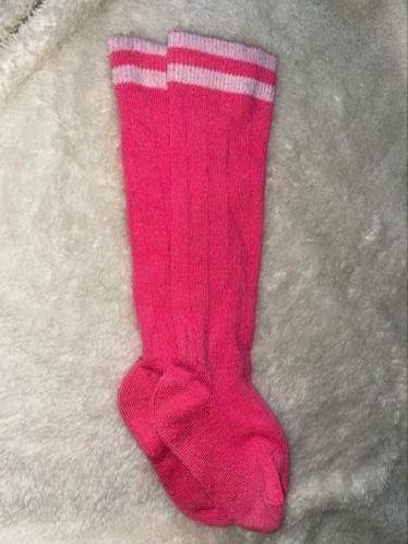 Sokken kousen kniekousen roze 30 31, Gebruikt, Sokken, Verzenden, Meisje