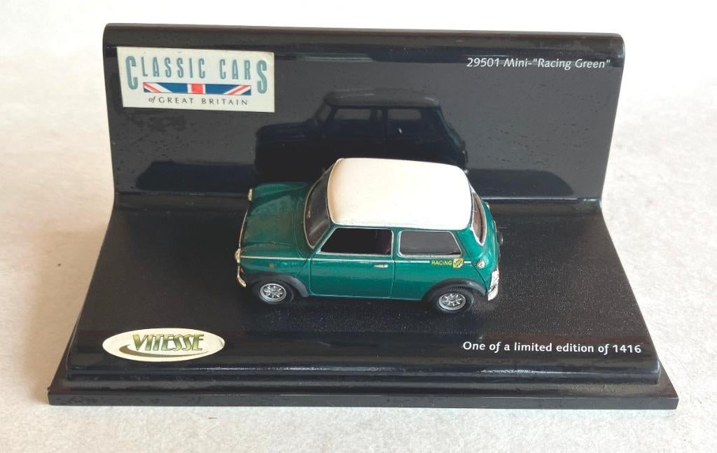 Mini “ Racing Green “ Limited edition Vitesse # 29501., Ophalen of Verzenden, Zo goed als nieuw, Auto, Overige merken